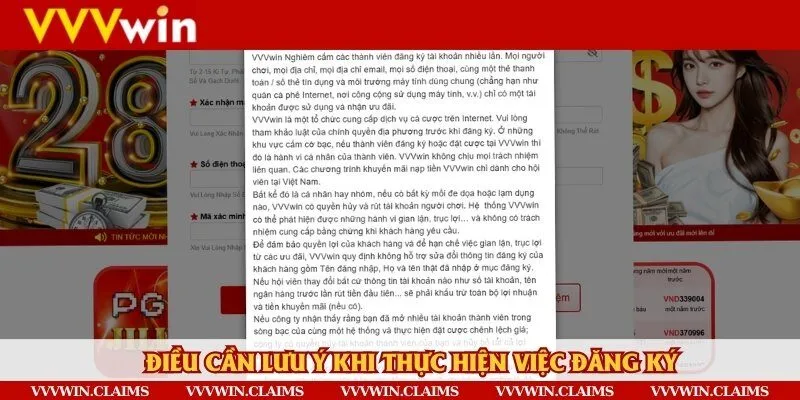 Các điều khoản điều kiện quan trọng liên quan đến việc đăng ký tài khoản cược